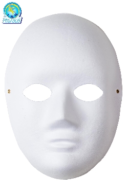 MASCHERA BIANCA DA DIPINGERE E DECORARE DA DONNA
